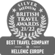 Silver British travel awards 2021/22  Silver British travel awards 2021/22