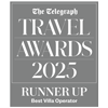 Runner up Telegraph travel awards 2025